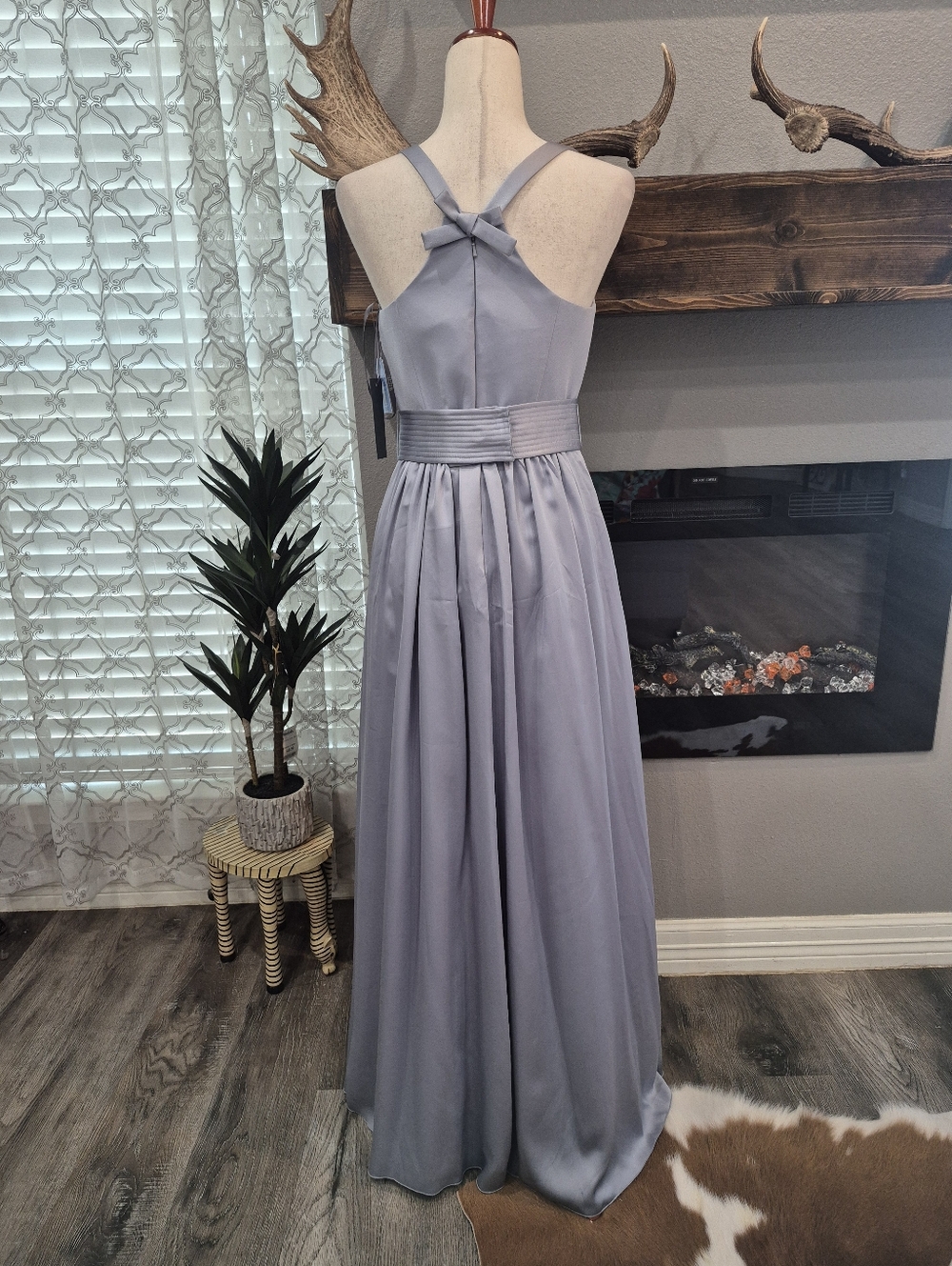 White by Vera Wang Pale Blue Dress  Size 6 - Picture 2 of 6